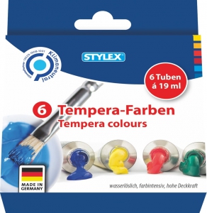 Tempera-Farben 6 Tuben à 19 ml