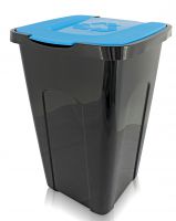 Abfalltonne Recycling 50L Blauer Deckel