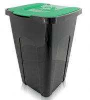 Abfalltonne Recycling 50L Grüner Deckel