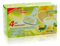 eco-fix 4er WC Duftspüler -Lemon- 4 x33g