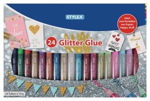Glitter Glue 3D, 24 Tuben