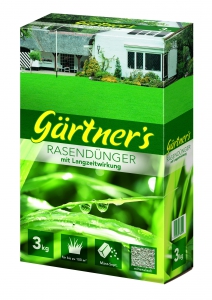 Gärtners Rasendünger mit Langzeitwirkung 3kg