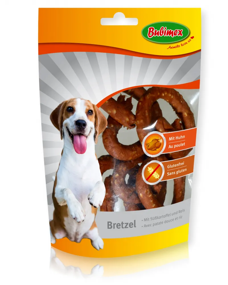 Brezel Hähnchenbrustfilets mit Reis und Süßkartoffel 75g