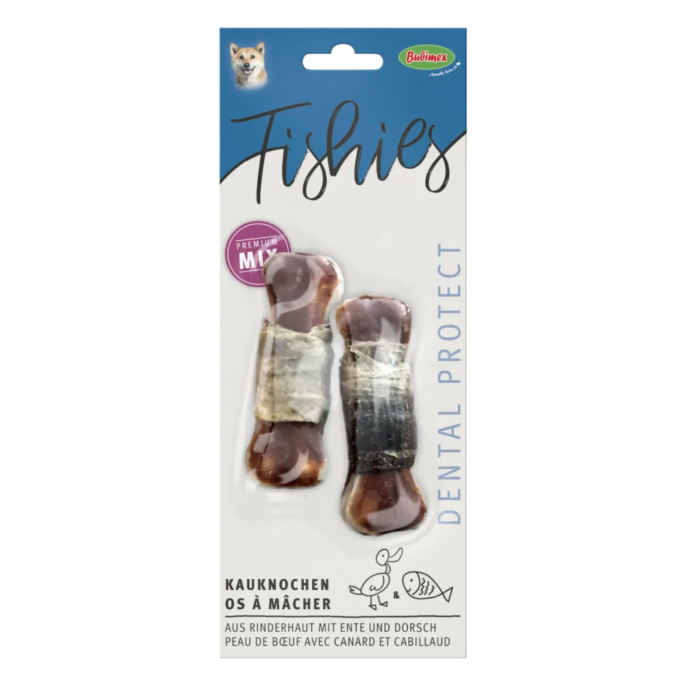 FishiesKauknochengepresst Ente&Fisch umwickelt 90g 90g