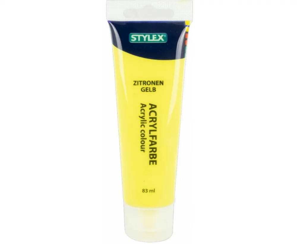 Acrylfarbe 83 ml zitronengelb