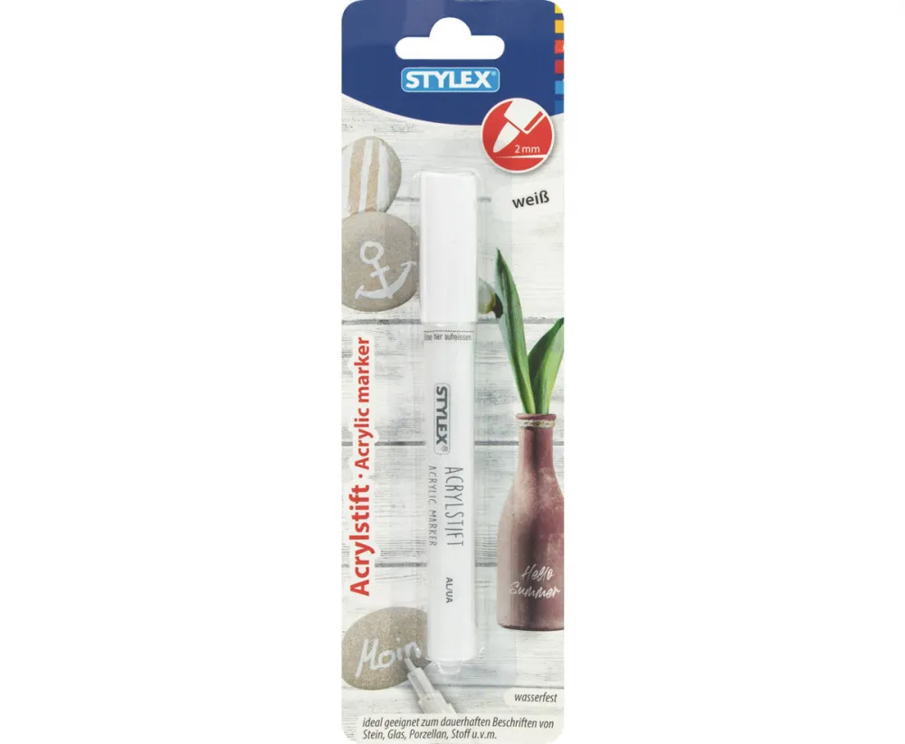 Acrylstift Jumbo weiß 1 Stück