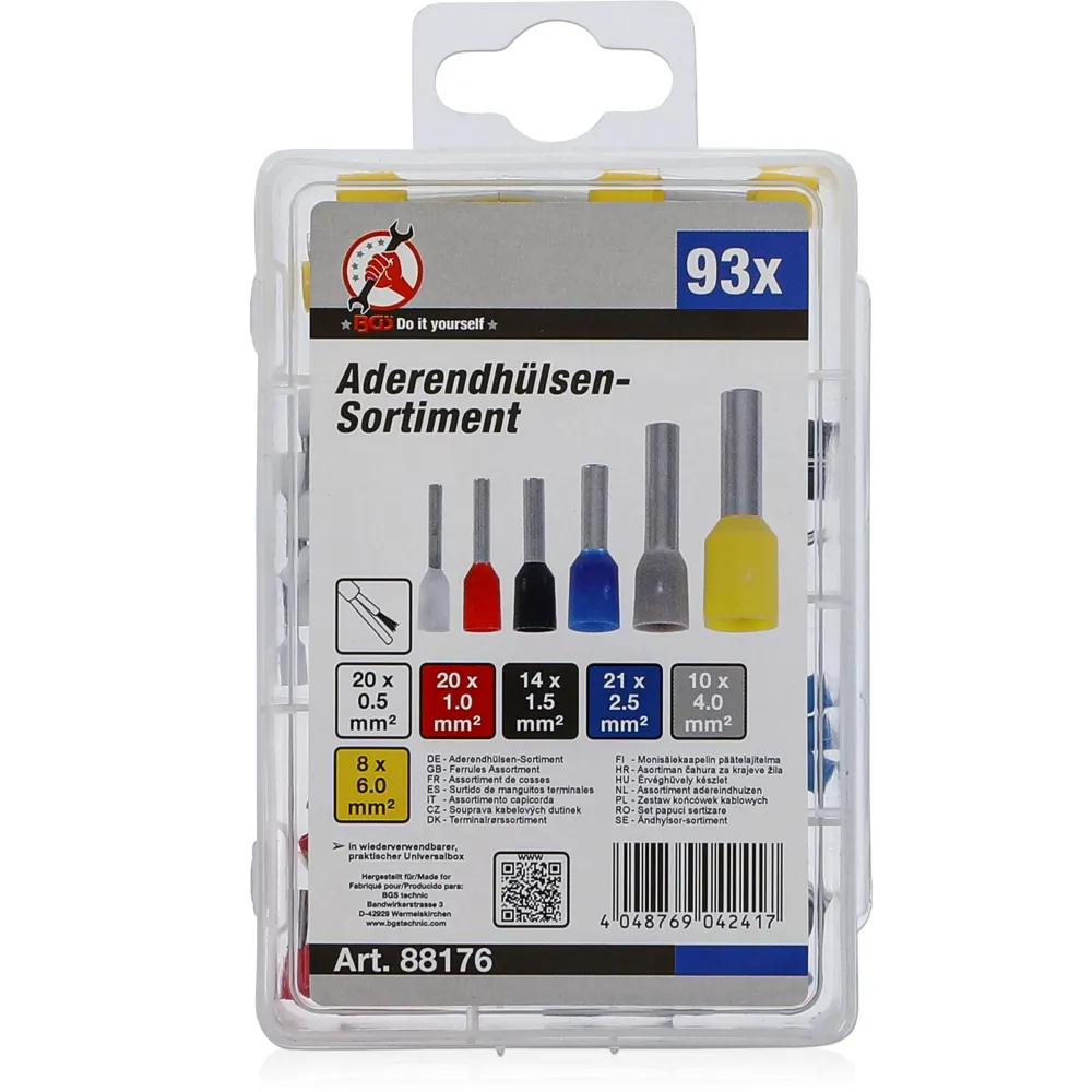 Aderendhülsen-Sort. 93-tlg.