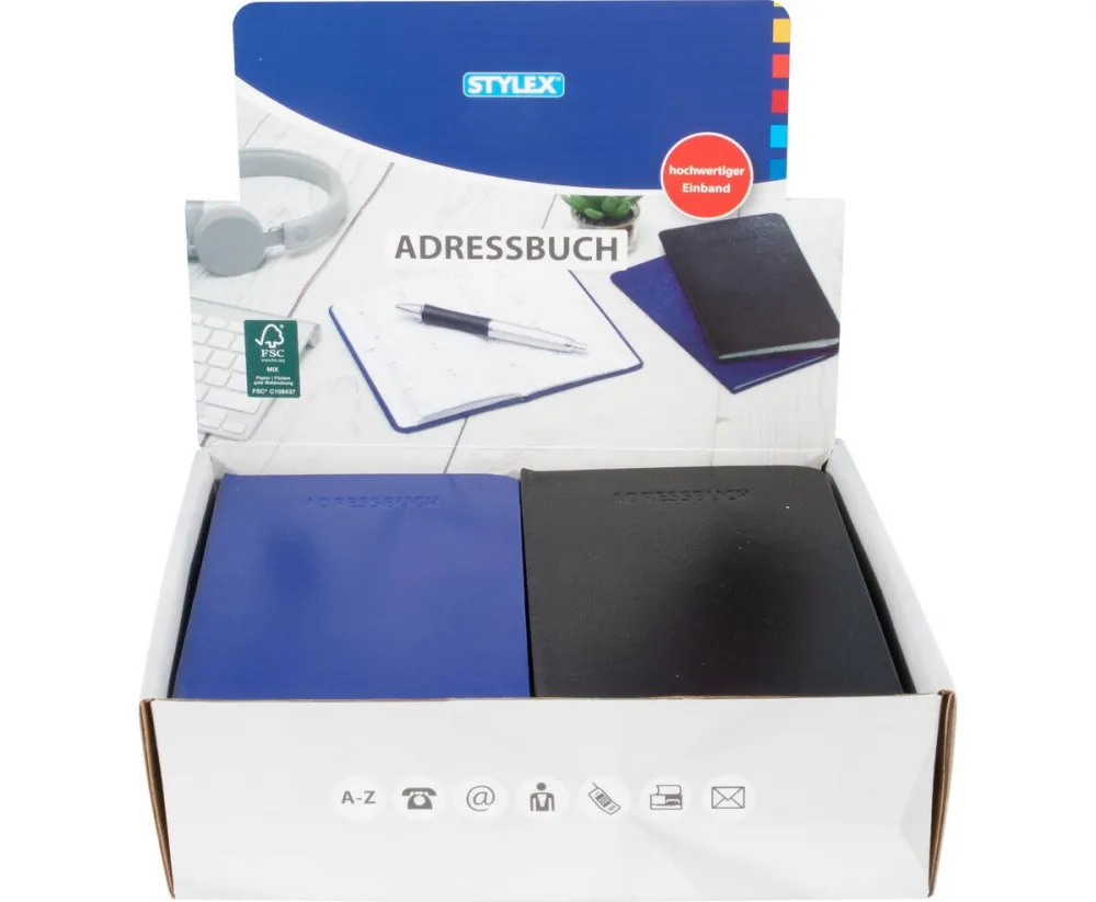 Adressbuch 9,2 x 15,8 cm im Display
