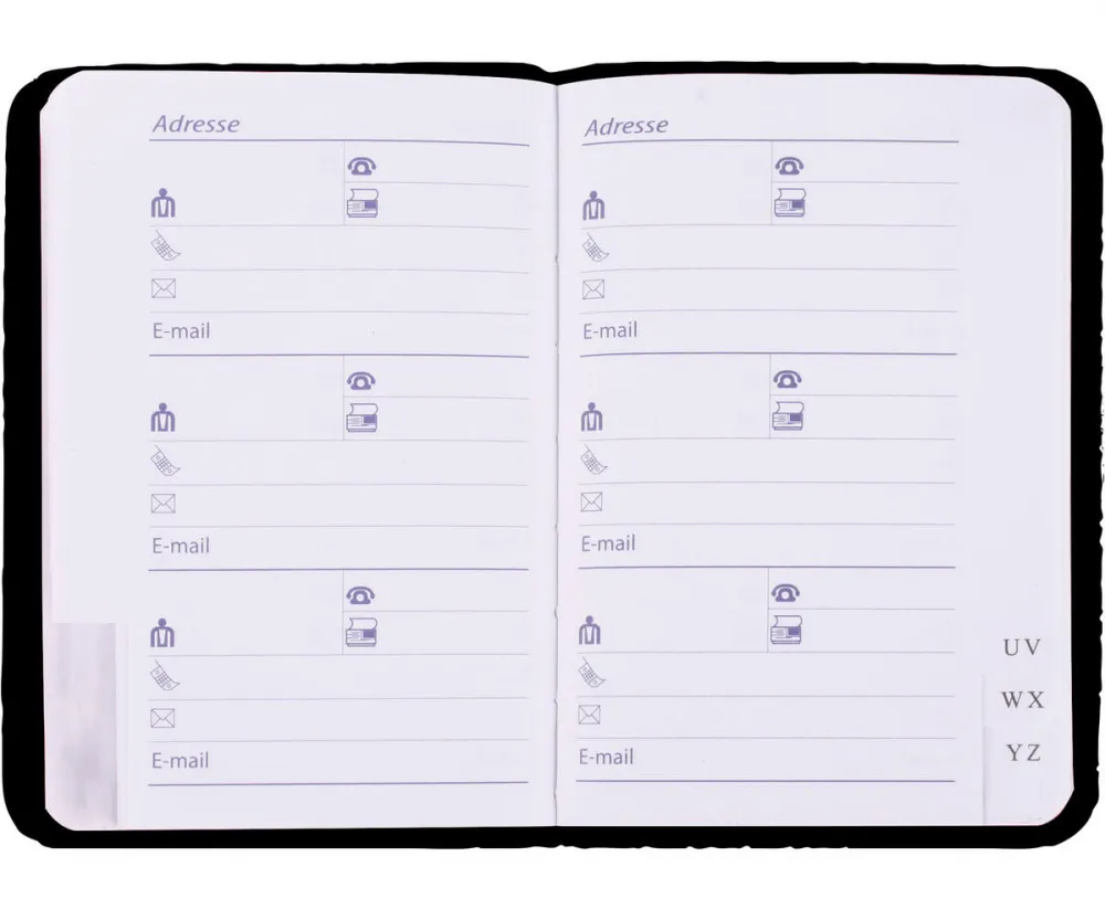 Adressbuch 9,2 x 15,8 cm im Display