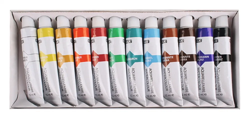 Aquarellfarbe 12 Tuben à 12 ml