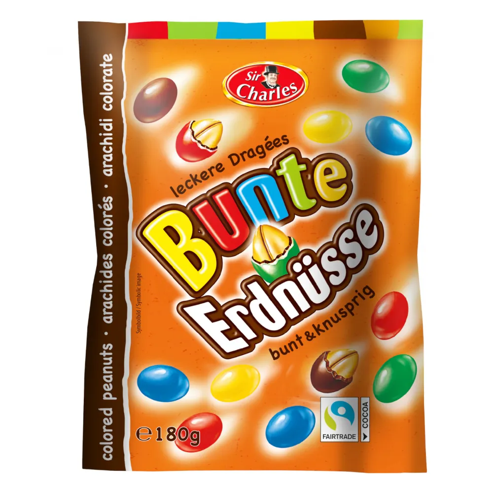 Bunte Erdnüsse in Milchschokolade 180g