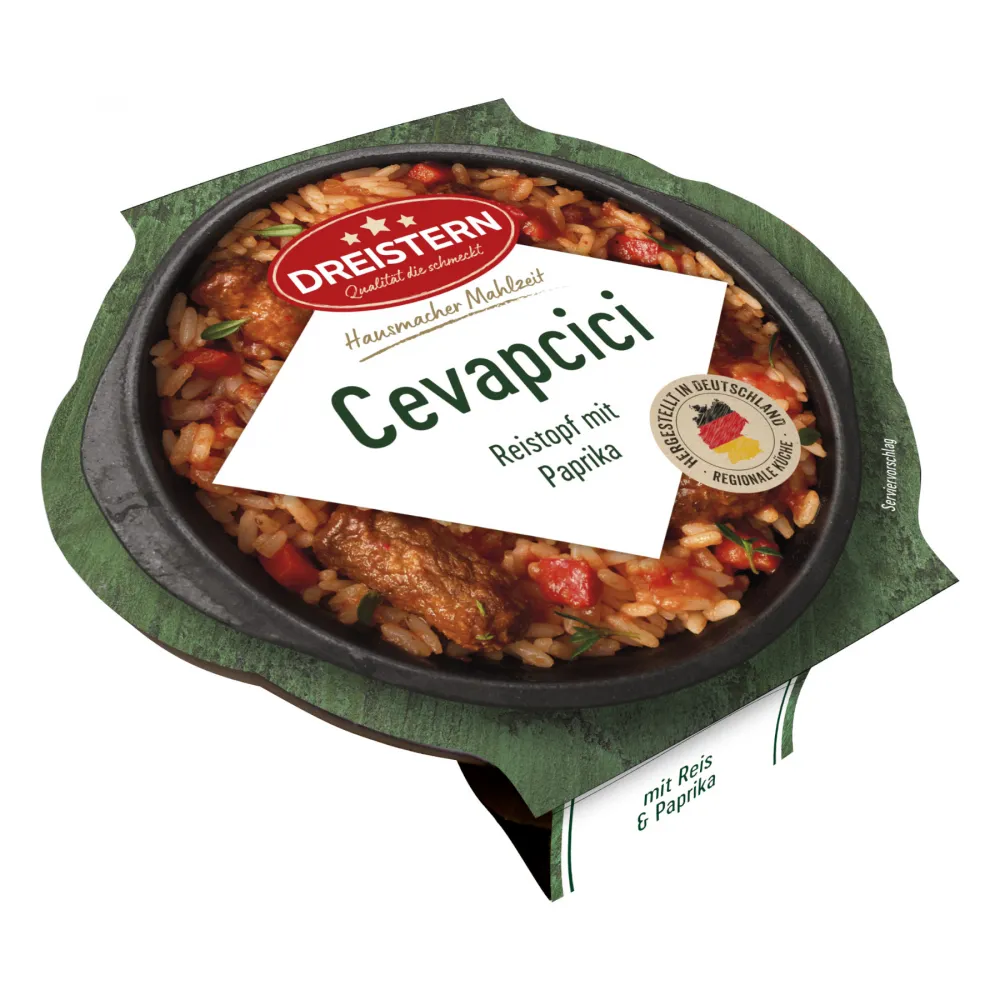 Cevapcici mit Reis und Paprika 400g Terrine