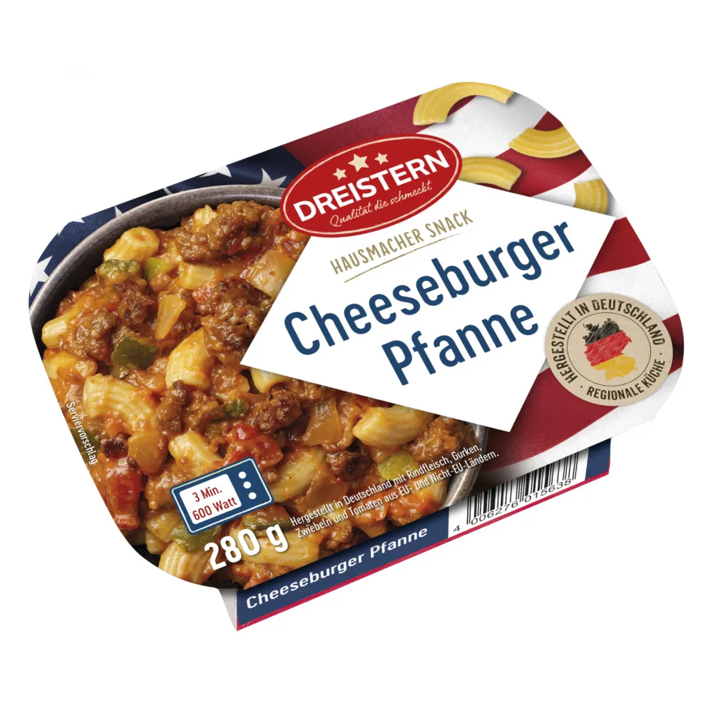 Cheeseburger Pfanne in der 280g Schale