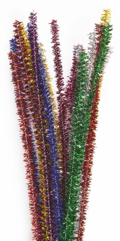 Chenilledraht/ Pfeiffenreiniger Glitter 10 Stück