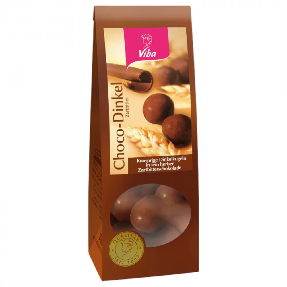 Choco-Dinkel Kugeln Zartbitter 100g