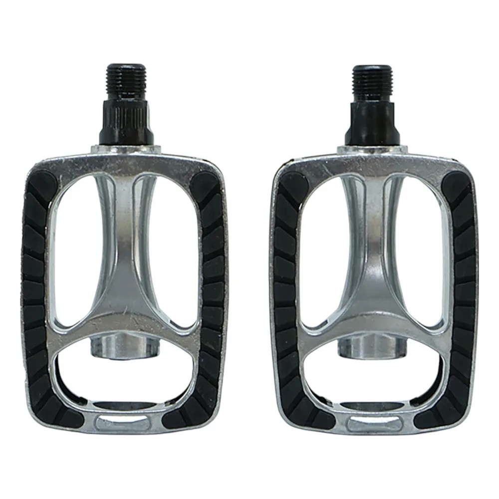 City-/Trekking Pedale mit rutschfester Trittfläche Aluminium Rahmen mit Gummiblock mit Reflektoren