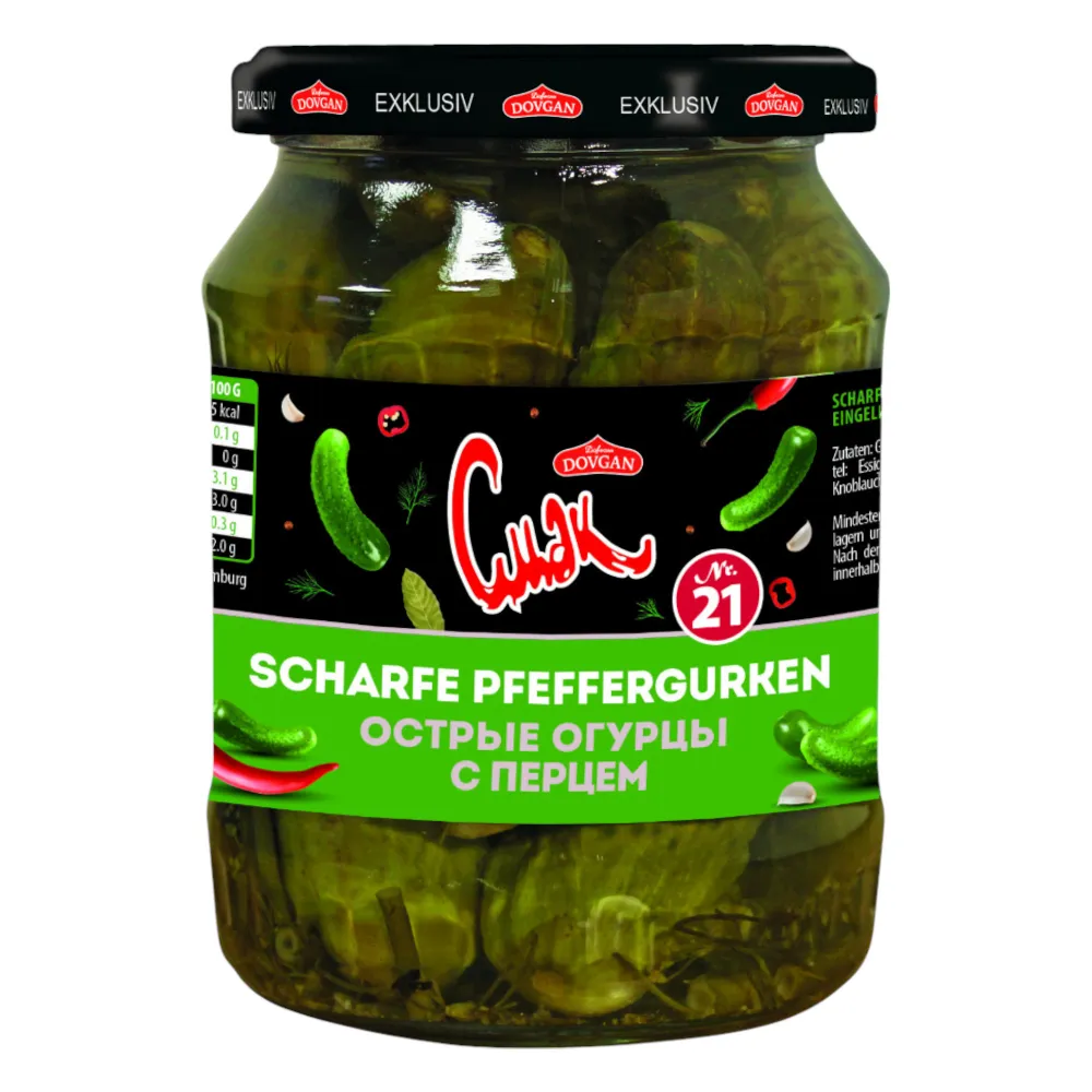 Cmak Scharfe Pfeffergurken 670g