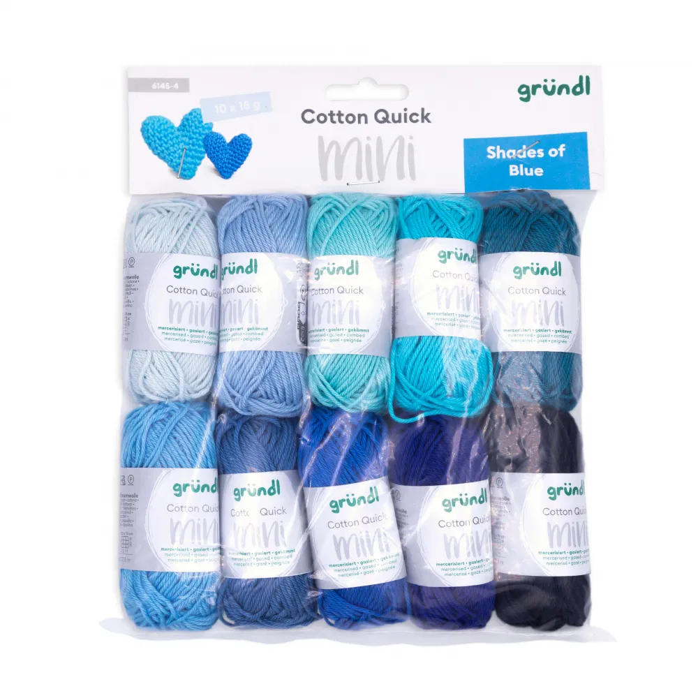 Cotton Quick Mini Shades of Blue10tlg