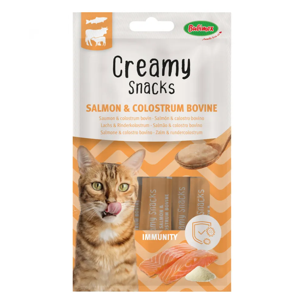 Creamy Snacks IMMUNITY mit Lachs & Rinderkolostrum 60g