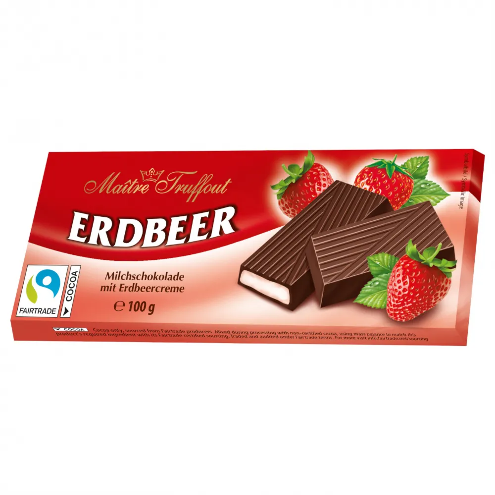 Cremeschokolade Erdbeer 100g