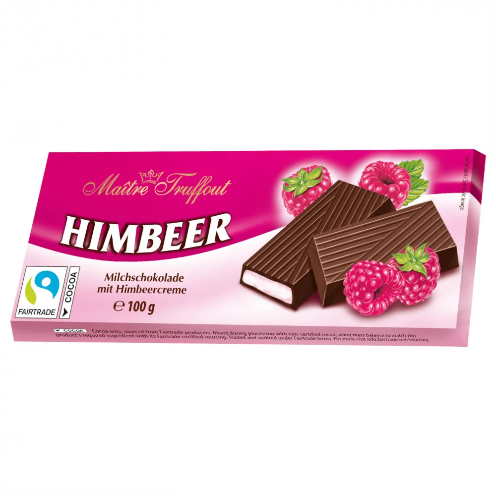 Cremeschokolade Himbeer 100g
