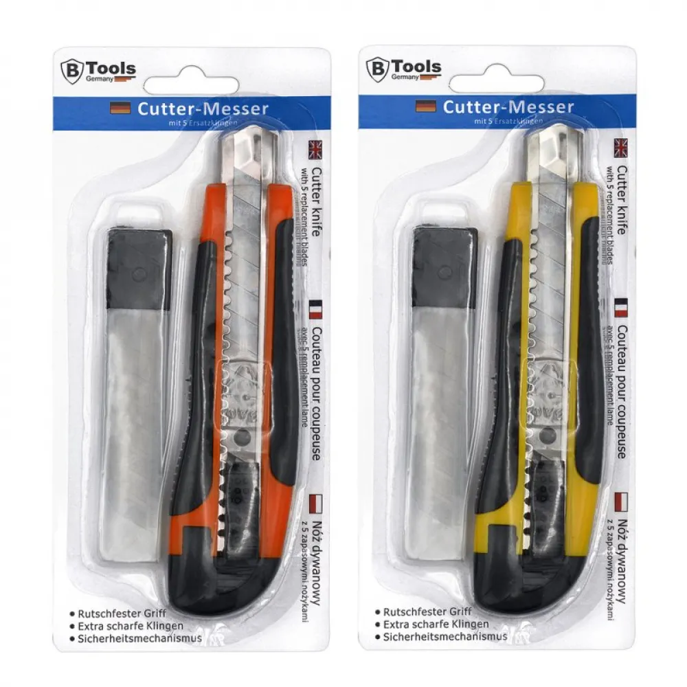 Cuttermesser mit 5 Ersatzklingen