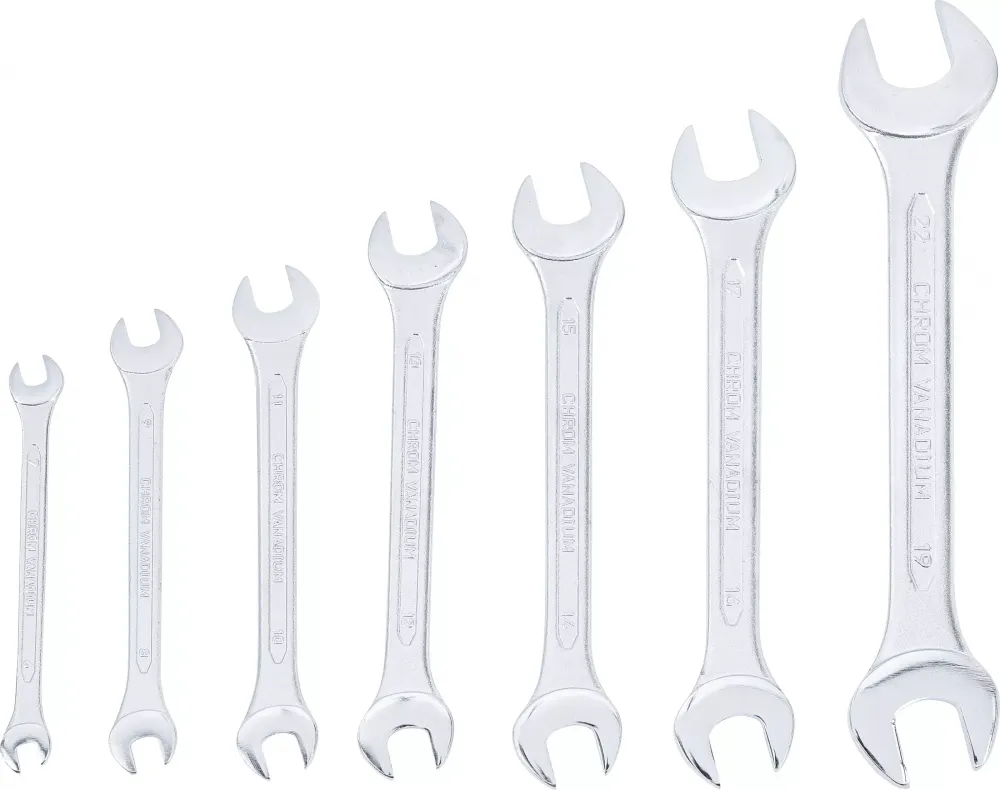 Doppel-Maulschlüssel-Satz | SW 6 x 7 - 19 x 22 mm | 7-tlg.