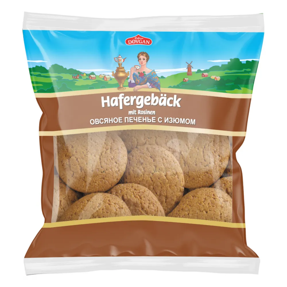 DOVGAN Hafergebäck mit Rosinen 500g