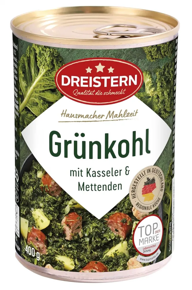 Dreistern Grünkohl mit Kassler 400g