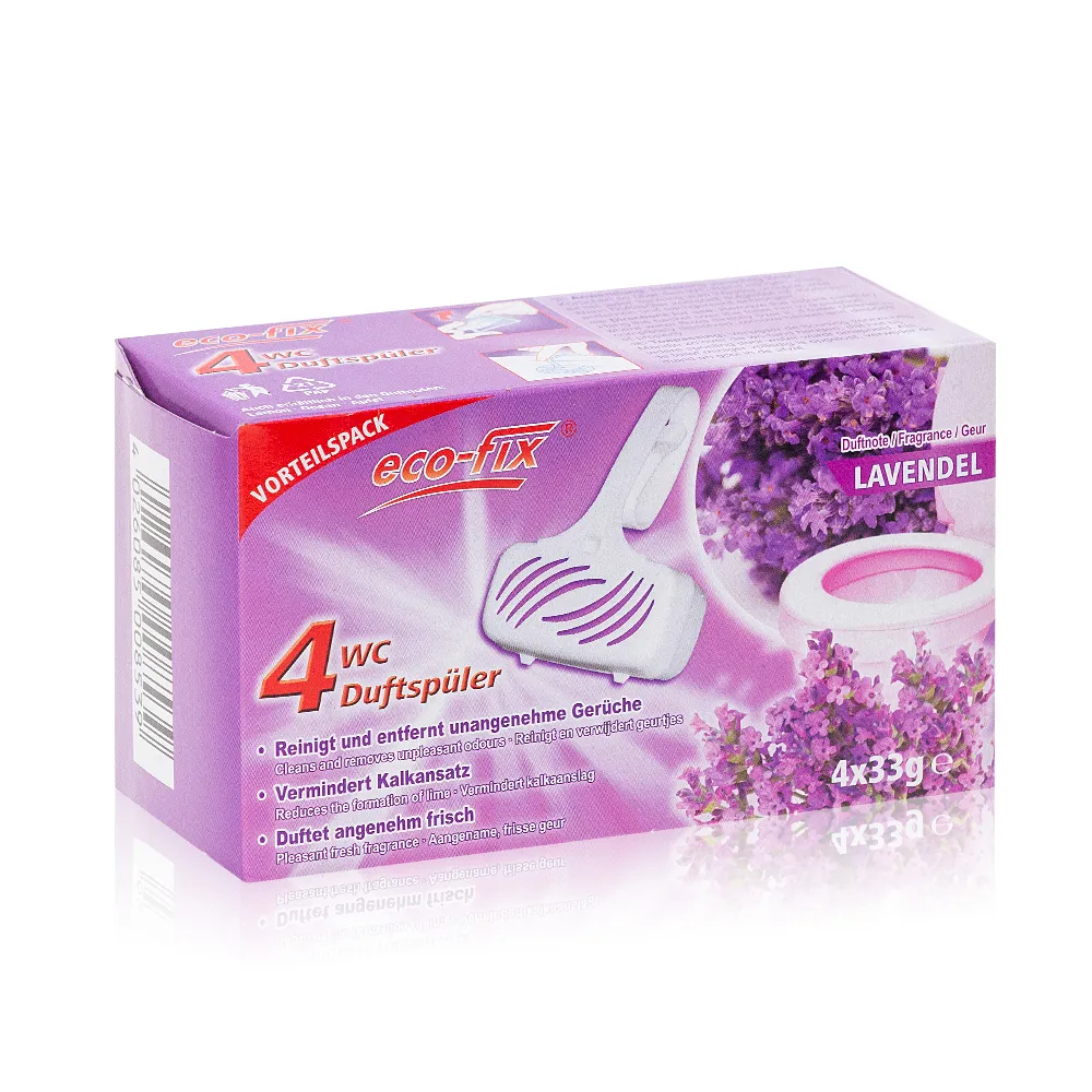 ecofix 4er WC Duftspüler Lavendel 4 x 33g