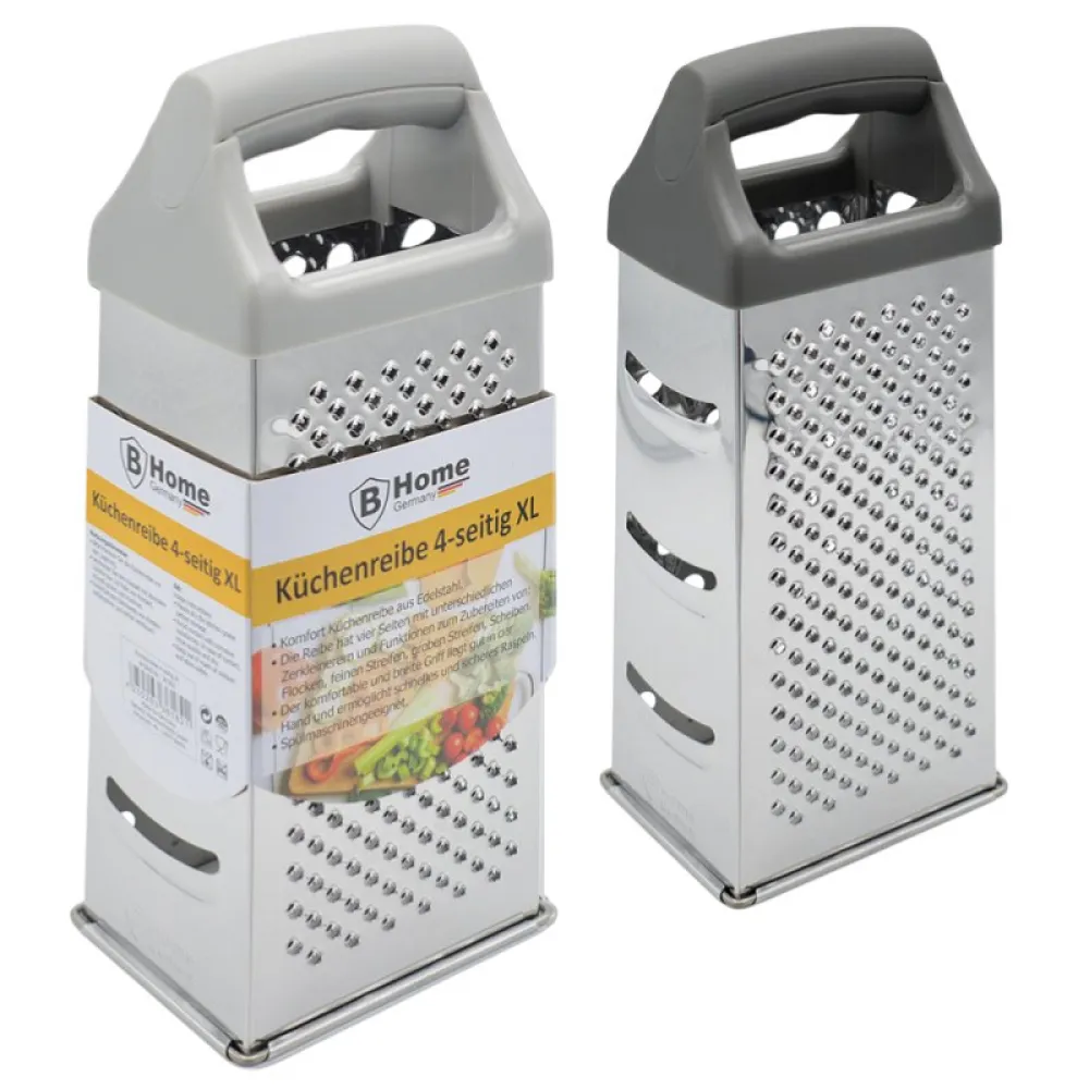 Edelstahl Küchenreibe 4-seitig XL