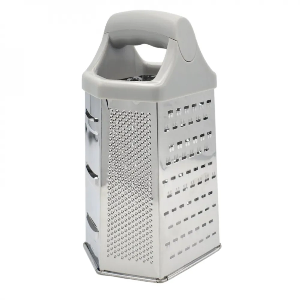 Edelstahl Küchenreibe 6-seitig XL