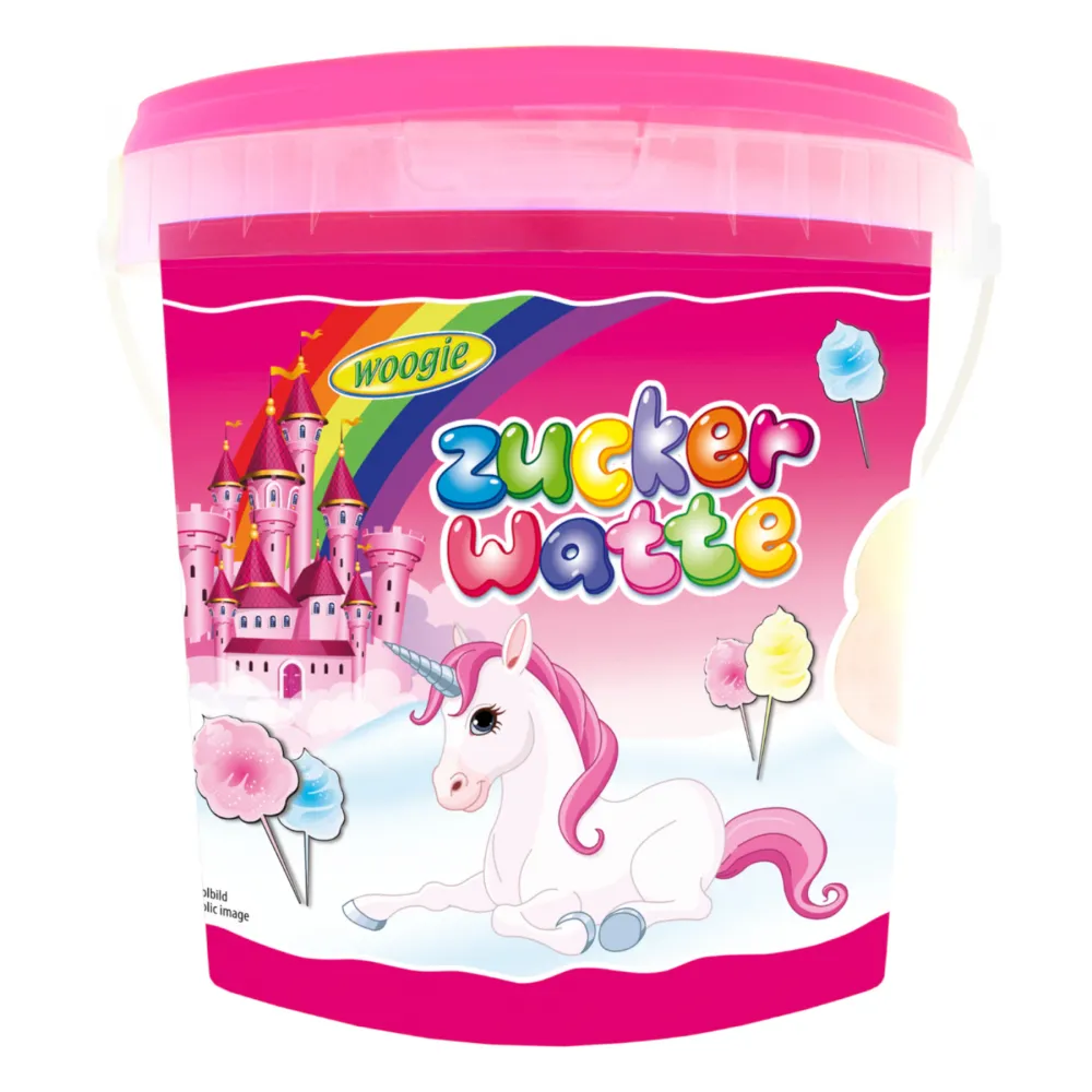 Einhorn Zuckerwatte Eimer 50g