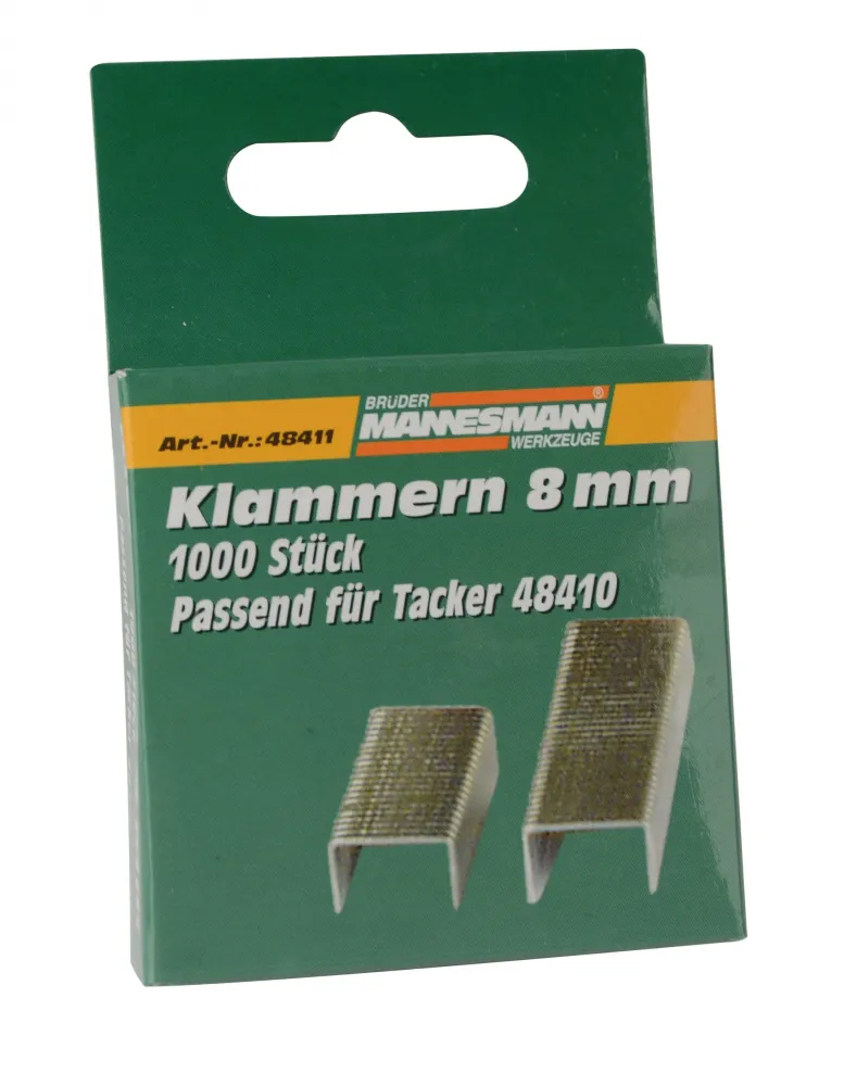 Ersatzklammern 8 mm, für Tacker
