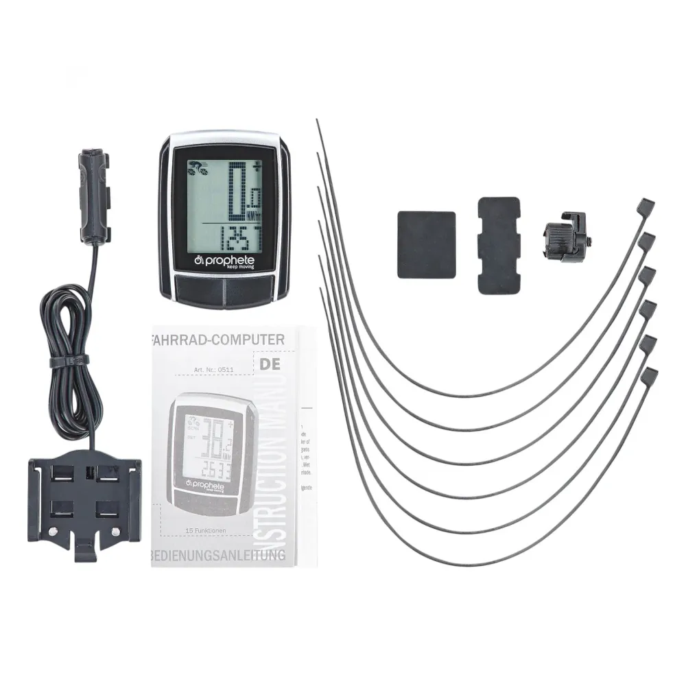 Fahrradcomputer 15 Funktionen inkl. Batterien