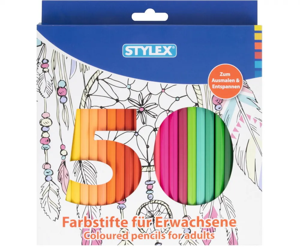 Farbstifte 50 Stück für Erwachsene