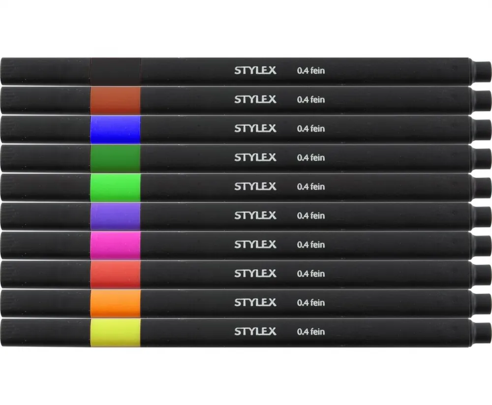 Fineliner 10 Stück sortiert im Etui