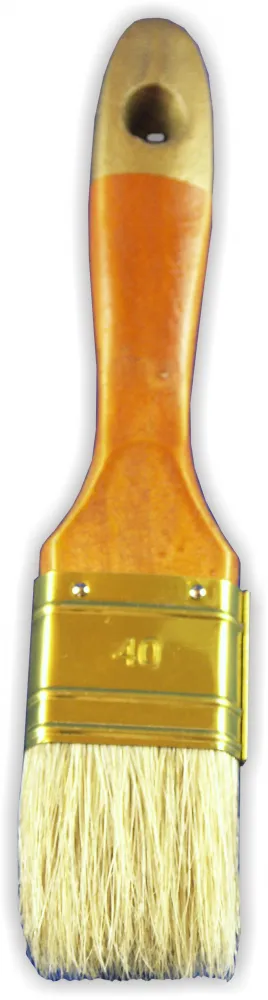 Flachpinsel Mischborste 40 mm 9. Stärke Holzstiel lackiert
