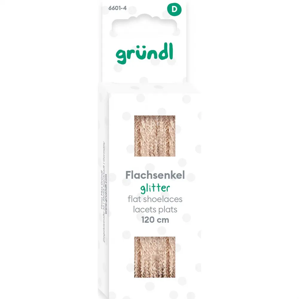 Flachsenkel Glitter Rosa 120cm