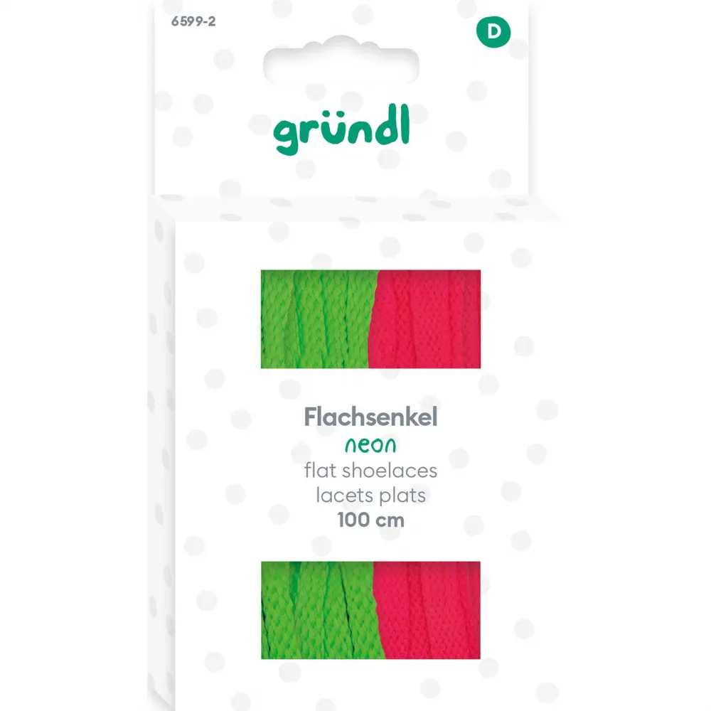 Flachsenkel Neon Grün/Pink 100cm