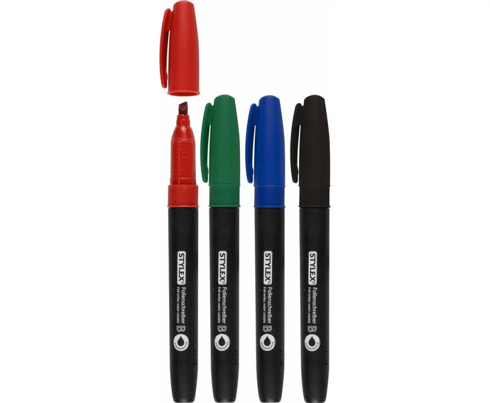 Folienschreiber wasserlöslich 4 Stück