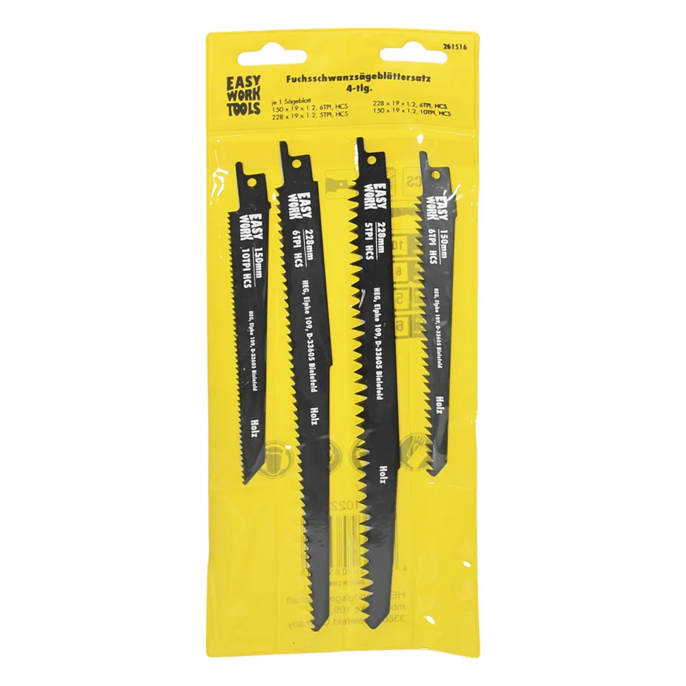 Fuchsschwanzsägeblättersatz 4tlg