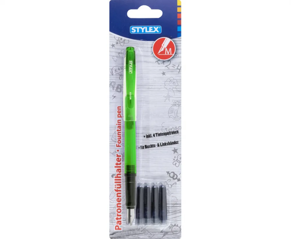 Füllhalter mit 4 Tintenpatronen