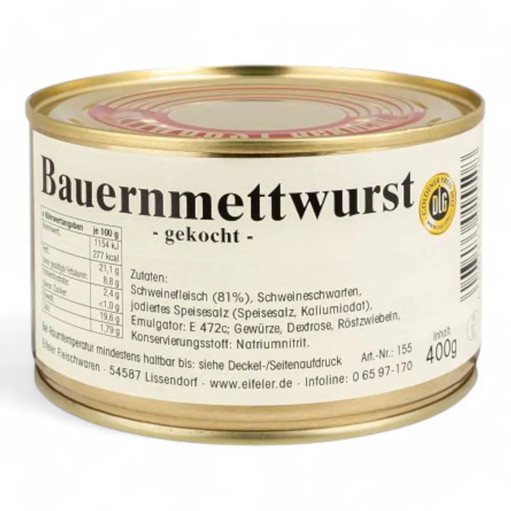 gekochte Bauernmettwurst 400g DS