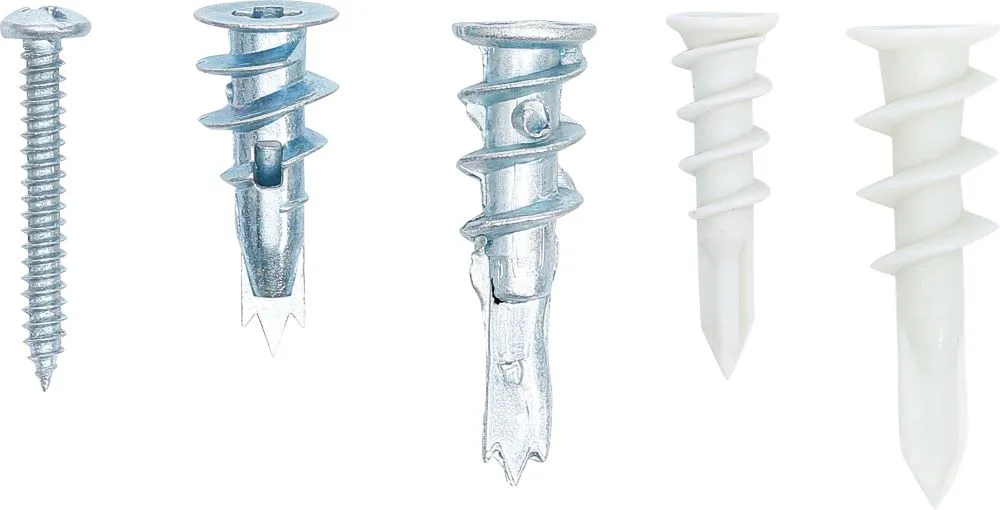 Gipskartondübel-Sortiment 100-tlg.