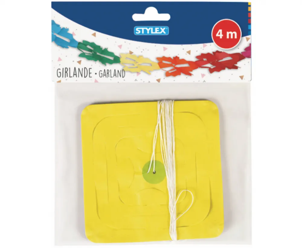 Girlande 4 m 4-fach sortiert