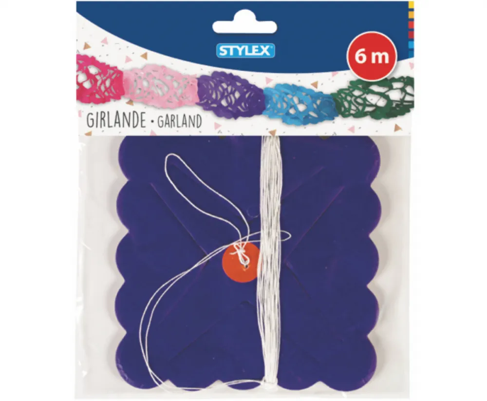 Girlande 6 m 4-fach sortiert