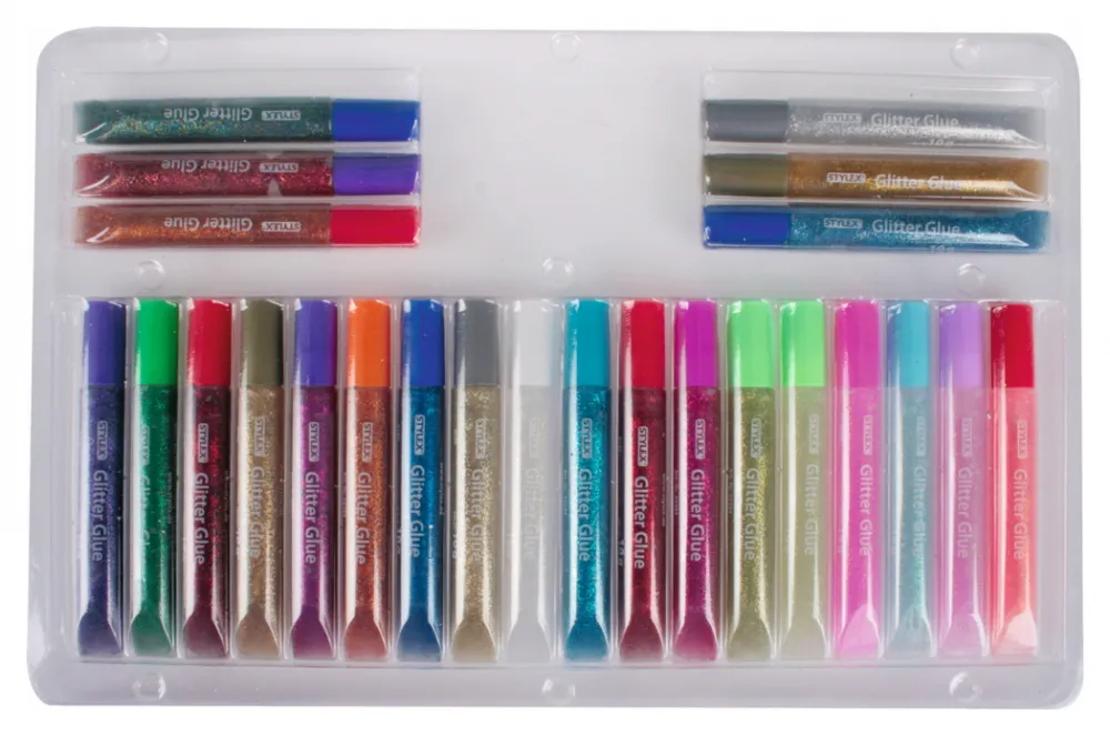 Glitter Glue 3D 24 Tuben