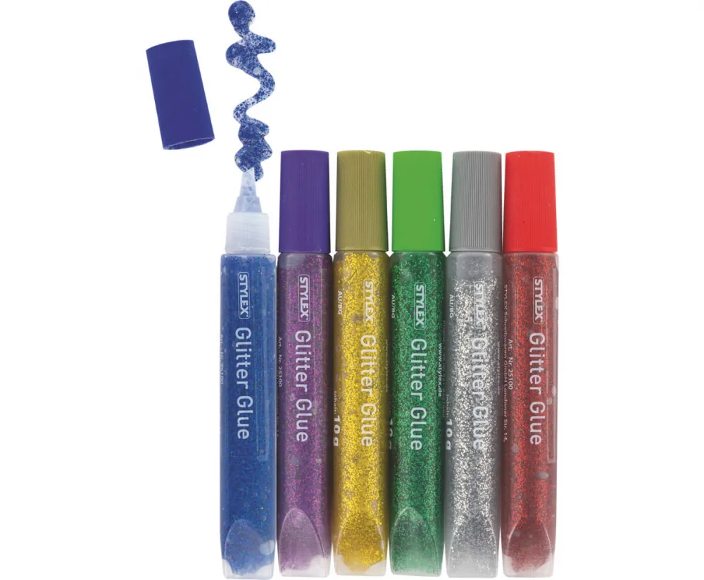 Glitter Glue 6 Tuben à 10 g