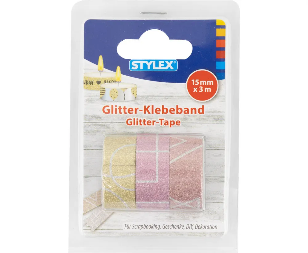 Glitter-Klebeband 15mm x 3mtr